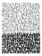 © Suryadi - Abstract number background drawing, sketch,line, vector illustration.