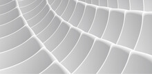 White Mono Chrome Background, 3d Render Abstract Composition Of Structure Forming Texture
