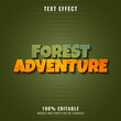 © didik - forest adventure funny old text effect style