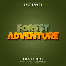 Forest Adventure Funny Old Text Effect Style