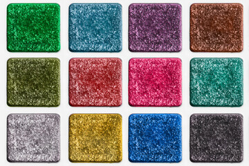 Sticker - Colorful glitter palette