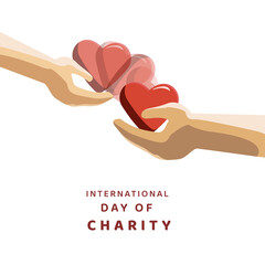 International Day of Charity, design illustration for theme charity day