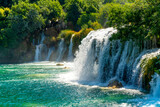 Fototapeta Fototapety do łazienki - croatia-national-park-waterfalls-krka
