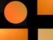 abstract orange and black geometric gradient circle elegant decorative background