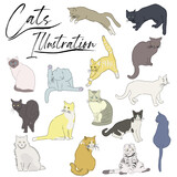 Fototapeta Pokój dzieciecy - Cats Illustration