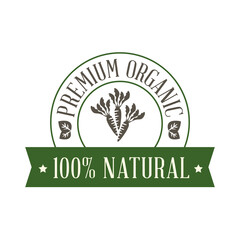 Sticker - premium organic 100 natural