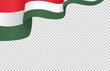 Waving flag of Hungary isolated  on png or transparent  background,Symbol of Hungary,template for banner,card,advertising ,promote, vector illustration top gold medal sport winner country