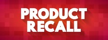 Product Recall Text Quote, Concept Background