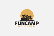 
Fun Camp Logo Vector Graphic For Any Business Especially For Outdoor Activity, Holiday, Trip, Travelling, Sport, Adventure, Etc.