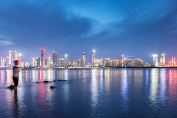 Sticker - Nanchang cityscape at night