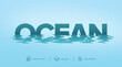 Ocean Text Effect Design Photoshop Layer Style Effect