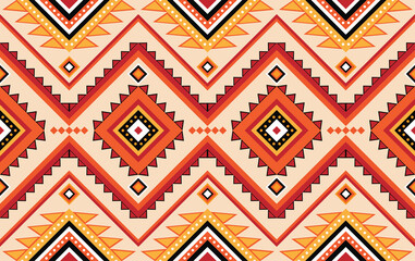 Geometric ethnic oriental ikat pattern traditional Design for background,fabric,wrapping,clothing,wallpaper,Batik,carpet,embroidery style.