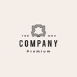 © gaga vastard - genuine or synthetic leather hipster vintage logo vector icon illustration