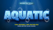 © agungkreatif - Editable text effect - Aquatic cartoon style 3d template