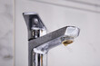 old limescale water tap faucet with aerator