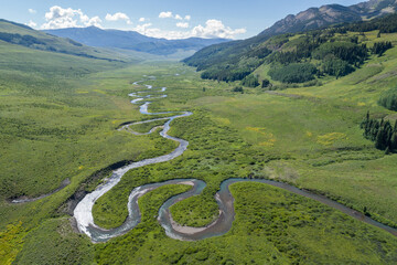meandering river