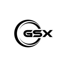 GSX Letter Logo Design With White Background In Illustrator, Vector Logo Modern Alphabet Font Overlap Style. Calligraphy Designs For Logo, Poster, Invitation, Etc.