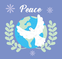 Poster - peace illustration design