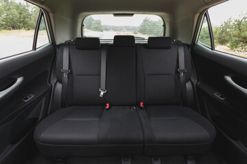 Back passenger seats. Car interior