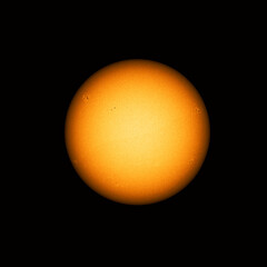 Wall Mural - the surface on the sun disc, telescope view