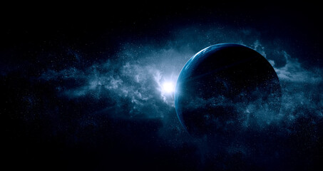 Wall Mural - Image of outer space. . Mixed media