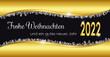 © cartoon-IT - Weihnachtskarte 2022 gold silber luxus design mit Text Frohe Weihnachten und ein gutes neues Jahr 2022