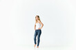 © SHOTPRIME STUDIO - woman barefoot on the floor jeans movement dance energy