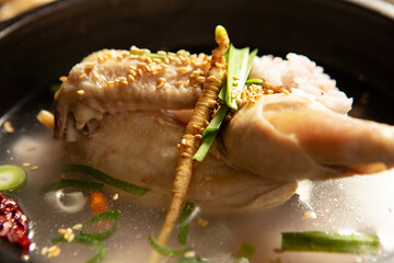 Poster - samgyetang, chicken soup with ginseng