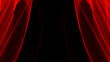 Abstrakter Hintergrund 4k rot hell dunkel schwarz Wellen Linien Vorhang