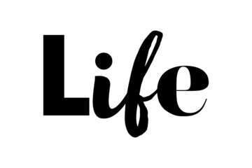 Wall Mural - modern, playful, bold typographic graphic design of a word 