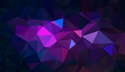 Wall Mural - Trendy polygonal space background. Colorful geometric galaxy illustration