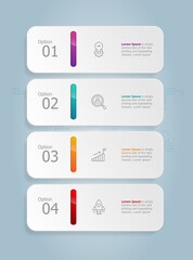 Wall Mural - abstract tab bar vertical infographics presentation