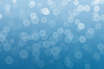 Aufkleber - Abstract nature summer or spring ocean sea background, Blurred bright abstract bokeh on blue background. Illustration.