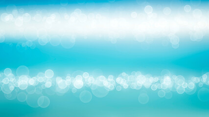 Aufkleber - Empty sea and beach background with copy space, Long exposure, blur motion blue abstract vintage tinted gradient background