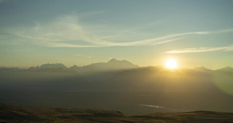 Wall Mural - Denali Sunset Timelapse