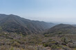 Scenic panoramic Temescal Ridge Trail vista, Los Angeles, Southern California 