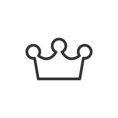 Wall Mural - Crown line icon, sign or symbol.