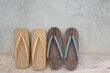 zori wooden Japanese sandal Japanese footwear traditional