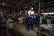 © fotofabrika - Portrait of african american male handyman working in an industrial factory
