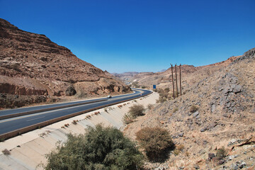 Canvas Print - The Highway of mountains, Asir region, Saudi Arabia