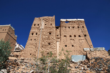 Sticker - The arab village close Najran, Asir region, Saudi Arabia