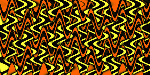Wall Mural - Bright multicolor background. Blue yellow wavy pattern.