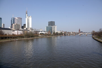 Canvas Print - Main in Frankfurt