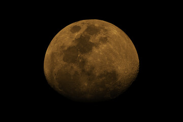 Poster - Close-up shot of waxing crescent phase of the Moon