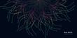 © graphic_titan - Abstract vector explosion lines equalizer circular shape isolated technology background. Big data algorithms visualization. Vector illustration in concept of technology, science, quantum explosion.
