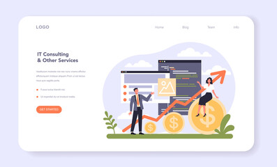 Wall Mural - software developing and data precessing industry sector of the economy