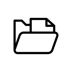 Canvas Print - folder icon illustration  vector graphic