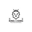 © dimensi design - Lion king head logo design template