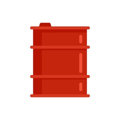 Sticker - Barrel storage icon flat isolated vector