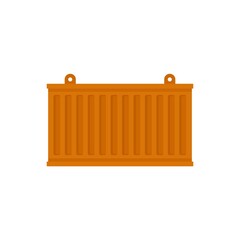 Canvas Print - Storage cargo box icon flat isolated vector